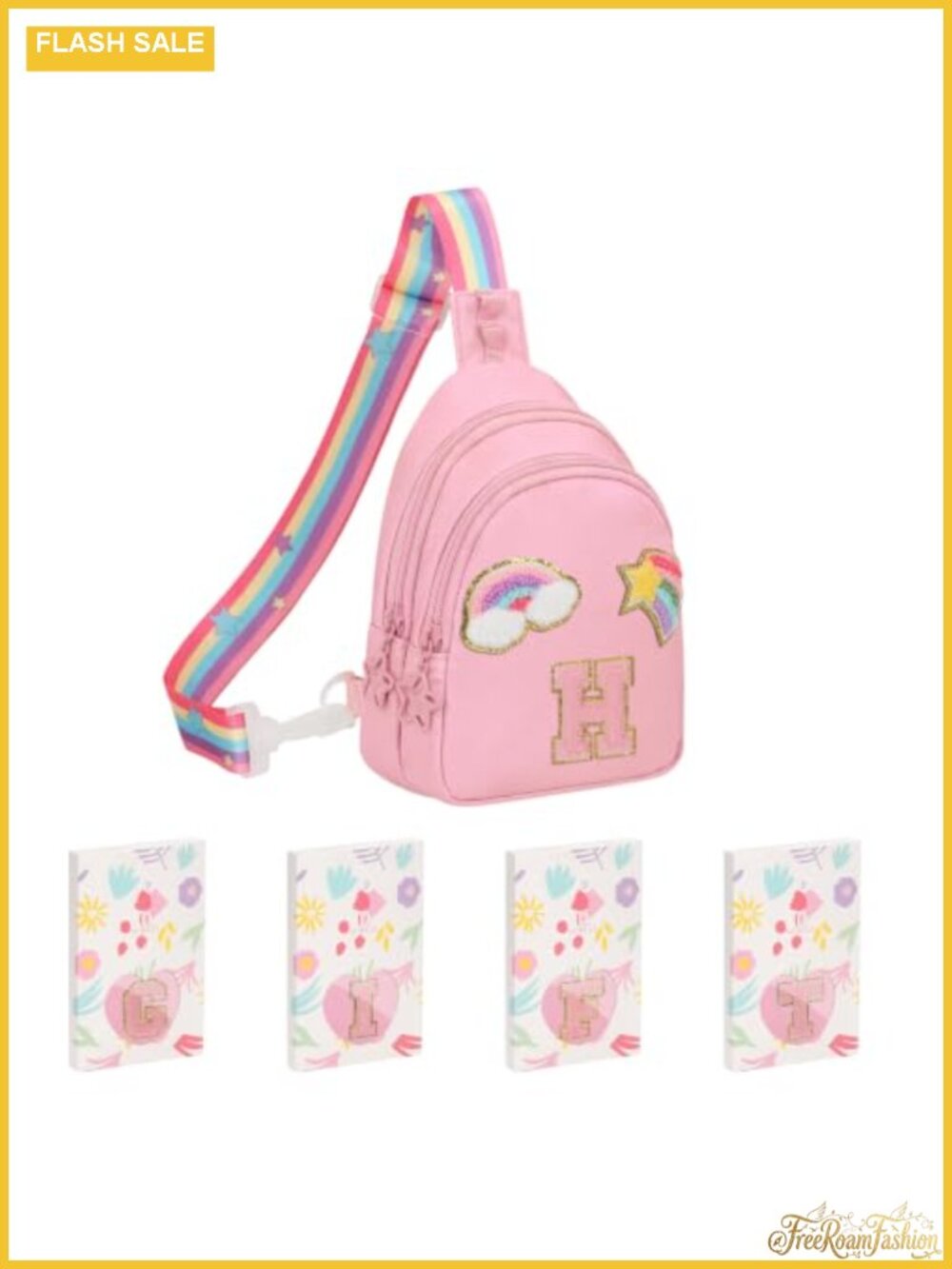 Initial Sling Bag Crossbody Small Nylon Water Resistant Multi-Way